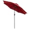 Flash Furniture Faux Teak 35" Patio Table-Red Umbrella & Base XU-DG-UH8100-UB19BRD-GG - alternate 9